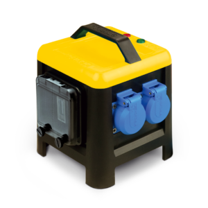 ELKRAFT®-MINI-Verteiler mit Stromzähler2 gelb